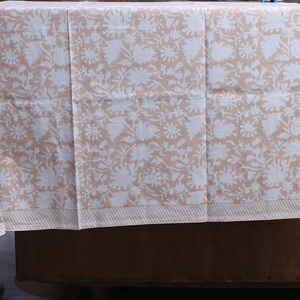 Tùy chỉnh tay khối in tấm ga trải giường phẳng được làm từ 100% cotton hữu cơ kích thước đầy đủ mềm bền bán buôn nhà bộ đồ giường đặt - Product Image 3