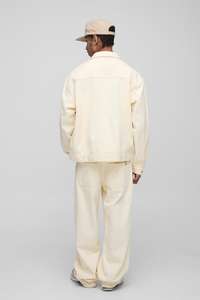 แจ็กเก็ตผ้ายีนส์กระดุมหน้ามีกระเป๋าด้านหน้ามีสองสีสำหรับฤดูหนาวและฤดูใบไม้ร่วง - Product Image 4