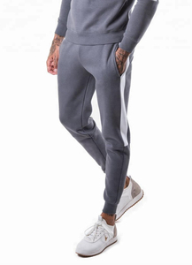 Sudadera con capucha y pantalones de chándal holgados recortados y lisos con cremallera para hombre, conjunto de chándal con logo 100% 350Gsm de algodón de gran tamaño - Product Image 5