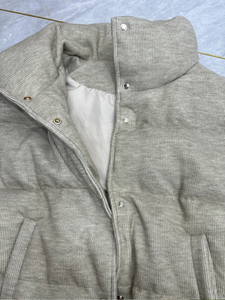 Chaquetas Acolchadas de Lona Transpirable de Alta Calidad para Hombre, Personalizadas, Totalmente OEM, Invierno, Cuello Alto, Logotipo Frontal, Diseño de Burbujas, Venta al Por Mayor - Product Image 2