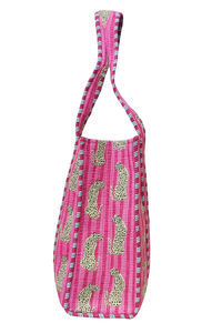 Handmade Quilted Cotton Tote <b>Bag</b> for Women Stylish Durable Vintage Printed Pattern Washable Lightweight Shoulder <b>Bag</b> for Winter - Product Image 4