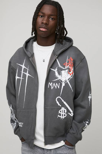 Sweat à capuche décontracté d'hiver du fabricant, uni, tendance, écologique, coupe-vent, 100% coton, logo personnalisé brodé - Product Image 4