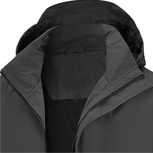 igh Quality Men's Outdoor Waterproof Nylon <b>Jacket</b> <b>Smart</b> Casual Hooded Sportswear with Front Logo Spring Coated Zipper Closure - Product Image 5