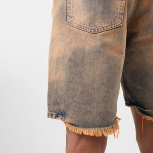 Nouveau short en jean cousu pour hommes entièrement personnalisé anti-rides respirant short en jean pour hommes de haute qualité avec au prix de gros - Product Image 3