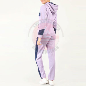 Pakistan Manufacturer Winter Casual Women Tracksuits 100% Cotton Solid Color 2-Piece Long Set Eco-Friendly Breathable - Product Image 2