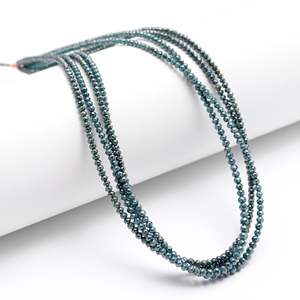 Perles de diamant bleu facettées de qualité AAA+ en vrac - Product Image 2