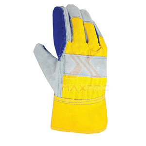Customized Leather Heat Protective Cut Resistant Working Gloves with Waterproof Anti-Slip & <b>Fire</b>-Proof Features Safety Cuff - Product Image 4