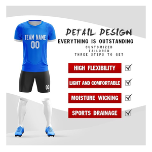 Color degradado hecho en fábrica, el mejor estilo, uniformes de fútbol para hombres para adultos, uniforme de fútbol por sublimación de alta calidad, ropa de fútbol - Product Image 3