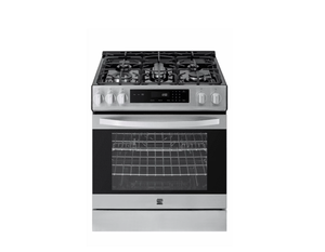 5.6 Cu. Estufa de gas de 5 quemadores con control frontal, cajón de almacenamiento, ventana grande y parrillas de hierro fundido aptas para lavavajillas - Product Image 6
