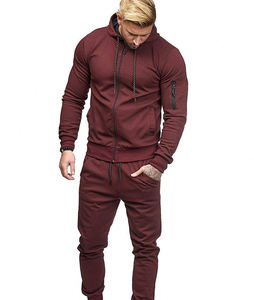 ชุดวอร์มผ้าฝ้าย100% สำหรับผู้ชายชุดวิ่งออกกำลังกายโลโก้ของคุณเอง - Product Image 6