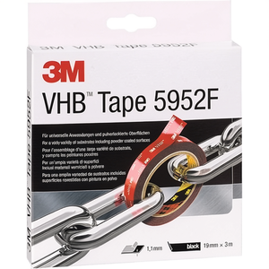 เทปติดตั้ง 3M VHB สีดำ 3M 3M ขนาด 19 มม. x 3 ม. กาวเหนียวแน่นสำหรับงานติดตั้ง - Product Image 2