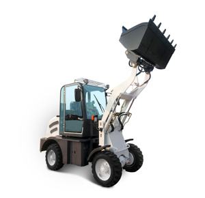 Mini-chargeuse compacte sur pneus avec cabine, moteur diesel 75 kW, 4x4, godet pour travaux agricoles et de chantier - Product Image 1