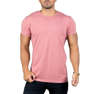 <b>Men's</b> Hipster Solid Color Long Length <b>Curved</b> <b>Hem</b> <b>T</b> <b>Shirt</b> - Product Image 1