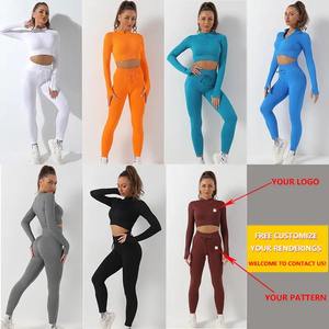 2025 nueva venta al por mayor 4 piezas personalizado Yoga conjunto gimnasio ropa deportiva ropa de entrenamiento mujer Fitness ropa activa desgaste conjunto - Product Image 4