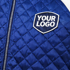 Blouson Teddy matelassé personnalisé OEM pour homme – Veste bomber de baseball légère rembourrée, imperméable, brodée sur le devant – Vente en gros - Product Image 2