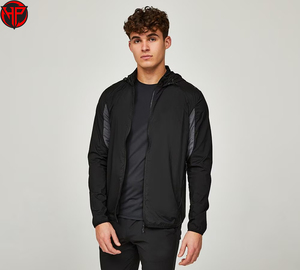 แจ็กเก็ตกันน้ำกันลมกันน้ำโพลีเอสเตอร์หนาของผู้ชายเสื้อแจ็กเก็ตกันน้ำมีโลโก้ออกแบบได้ตามต้องการ - Product Image 4