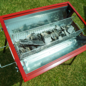 เตาย่างบาบีคิวทำจากเหล็กแบบพกพาสไตล์ญี่ปุ่นแบบไร้ควันเคลือบผงตกแต่งกลางแจ้งสำหรับ5 + - Product Image 4