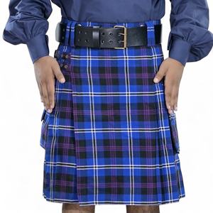 UTILITY KILT Tartan écossais-Vêtements décontractés et formels pour hommes-Laine acrylique 16oz-Caractéristique de ligne de taille réglable - Product Image 1