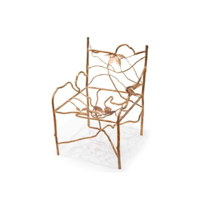Chaise en métal de luxe moderne créative attrayante au design élégant, couleur noire, revêtement en poudre, prix impressionnant - Product Image 2
