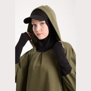 Survêtement de sport décontracté en molleton pour femmes musulmanes modestes, grande taille, 100% coton, vêtements de sport pour le jogging et l'entraînement - Product Image 2