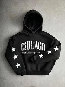 Womens <b>oversized</b> fleece <b>hoodie</b> soft cotton blend pullover sweatshirt warm cozy winter wear for gym street or casual fashion - Product Image 6