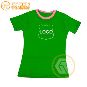 เสื้อยืดคอตตอนผ้าเจอร์ซีย์สำหรับผู้หญิงเสื้อยืดคอตตอนระบายอากาศได้ดียี่ห้อ Kapa - Product Image 5