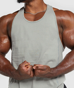 Camiseta Deportiva de Gimnasio para Hombre, de Algodón y Poliéster, Estilo Urbano, para Verano, Culturismo, Sin Mangas, Diseño Deportivo, Camiseta sin Mangas para Hombre - Product Image 1