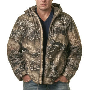 Veste de chasse d'hiver pour homme haute définition, col montant, logo frontal, style bomber rembourré, intérieur matelassé, respirant, écologique - Product Image 3