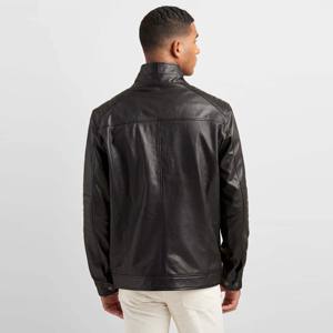 Veste en cuir marron pour homme - Veste de motard authentique de style vintage avec finition vieillie, veste décontractée parfaite pour homme - Product Image 3