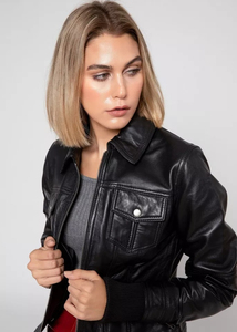 Chaquetas de Cuero Personalizadas OEM de Alta Calidad al por Mayor, Chaqueta de Motociclista de Invierno Transpirable de Lona y Cuero Vacuno Genuino Premium con Logotipo Frontal para Hombre - Product Image 2