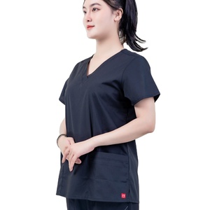 Uniformes de hospital, uniformes médicos a buen precio, Conjunto elegante WRAP almacenado en una bolsa de polietileno, fabricante de Vietnam - Product Image 1