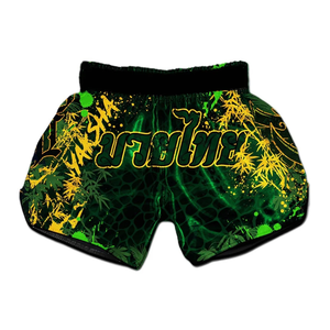 Pantalones Cortos de Muay Thai de Competición Profesional con Diseño Personalizado OEM |   Pantalones Cortos de Boxeo Duraderos con Abertura Lateral para Entrenamiento y Combate - Product Image 1