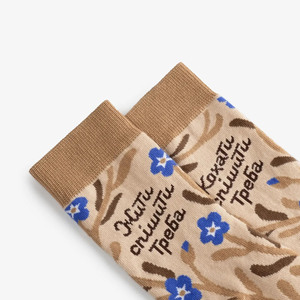 Calcetines personalizados de bambú Jacquard Crew para hombres y mujeres transpirable antibacteriano uso diario con diseño de flores de dibujos animados - Product Image 2