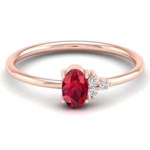 Bijoux REYES de luxe, design en argent sterling 925, certifié GRA, moissanite, magnifique coupe ovale, 0,5 rubis, pierre précieuse, cadeau - Product Image 6