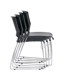 Silla de espera de respaldo bajo, sillas apilables con carrito, silla de entrenamiento - Product Image 5