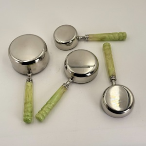 Factory Eco Friendly Stainless Steel 4 Piece <b>Measuring</b> <b>Cups</b> and Spoons Set with Resin Handle <b>for</b> Kitchen <b>Baking</b> Cooking - Product Image 5