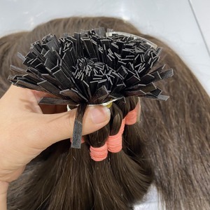 Extensiones de cabello humano de doble punta, Color personalizado, cutícula virgen, queratina, vietnamita, sin procesar - Product Image 5