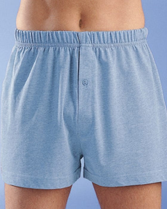 Calzoncillos Boxer de Algodón Jersey 100%, Tejido Elástico de Alta Calidad para Hombre, Ropa Interior con Logotipo Personalizado, Cierre de Botones, Corte Holgado - Product Image 1