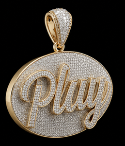 จี้โมอิสซาไนต์รูปไข่แบบสั่งทำพิเศษ เงินแท้ 925 ชุบทองคำขาวหรือทองคำ ประดับเพชรแบบไมโครอินเซ็ตติ้ง เหมาะสำหรับเครื่องประดับงานปาร์ตี้ - Product Image 4