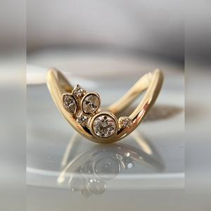 Exquisito Anillo de Oro de 10k, 14k, 18k, Plata, Platino y Diamantes, Joyería Fina Sólida para Damas, Regalo de Compromiso, Precio de Fábrica - Product Image 1