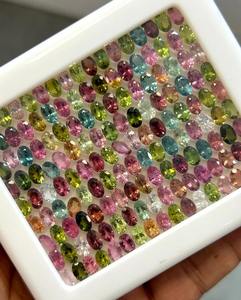 Gemas Mehrajudin, Turmalina Rosa Multicolor Natural de Alta Calidad, 4x6 mm, Corte Ovalado Calibrado y Facetado, Certificadas, Enceradas/Aceitadas - Product Image 2