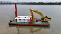 Pont flottant modulaire fabriqué en Chine par Yongli pour excavatrice, pelle rétrocaveuse et drague (modèle 2026)
