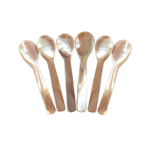 Exquisita concha de abulón y cuchara para servir de nácar, perfecta para una experiencia gastronómica de lujo y caviar - Product Image 5