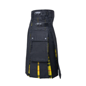 Vente en gros Nouvelle collection d'usine Kilt hybride pour hommes Logo personnalisé Mode écossaise traditionnelle Robe Prix de gros Pas cher - Product Image 2