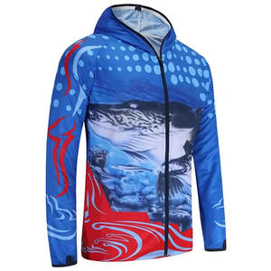Sudadera con Capucha de Pesca Unisex Sublimada Personalizada de Última Tendencia, Manga Larga, Protección Solar, Impermeable, UPF 50, Material de Spandex/Algodón - Product Image 2