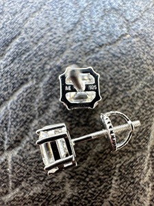 Best Offer Asscher Cut VVS Moissanite Diamond <b>Earrings</b> With Gold Plated 925 Silver Minimalist <b>Studs</b> <b>Fine</b> Jewelry For Women - Product Image 6