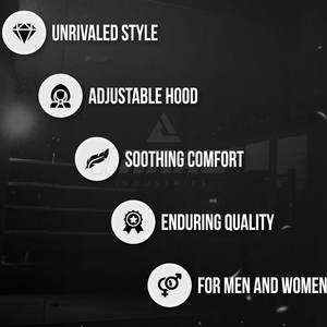 <b>Boxing</b> <b>Robe</b> With Smooth Finish And Custom Branding Available Comfortable <b>Boxing</b> <b>Robe</b> With Hood And Waist Tie For Athletes - Product Image 5