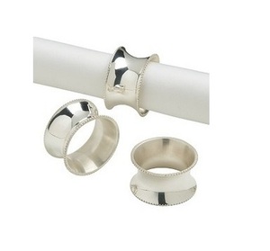 ห่วงรัดผ้าเช็ดปากทองเหลืองขนาดต่างๆสำหรับคาเฟ่และโรงแรมโต๊ะรับประทานอาหารทำด้วยมือชุบนิเกิลรูปทรงกลมออกแบบมาสำหรับใช้ - Product Image 3