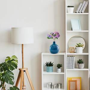 Jarrón de Flores Vacío de Metal de Hierro Estilo Bohemio Azul Ópalo, Diseño Moderno de Cuello Delgado, Maceta Decorativa para Mesa, Hogar, Bodas, Estante - Product Image 2