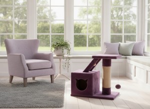 เสาข่วนเล็บคุณภาพสูง Amistar Plum Luxury สำหรับแมวทุกสายพันธุ์และทุกขนาด - Product Image 5